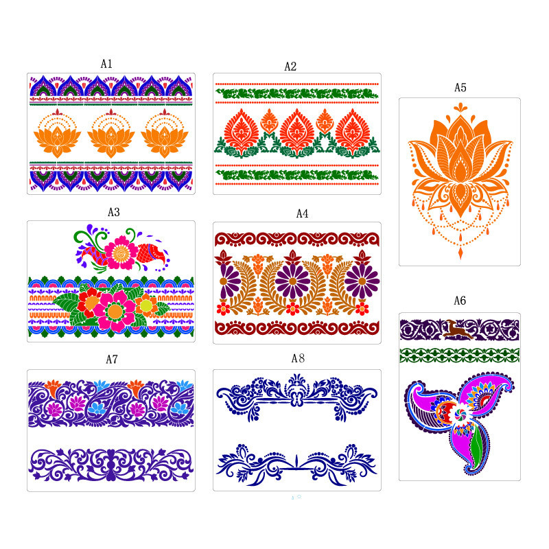 Cross-border retro border spray template DIY European and American decoration template Copy template graffiti painting Template