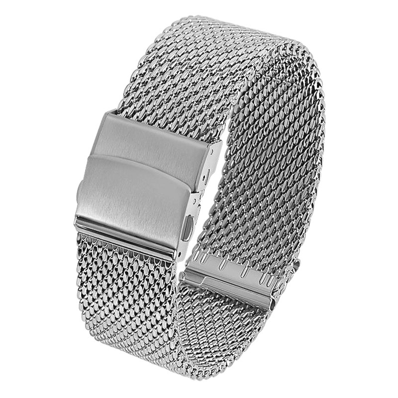 1.0 Thick Wire Quick-Adjustable Milanese Mesh Strap 304 Stainless Steel Watch Strap 18/20/22mm