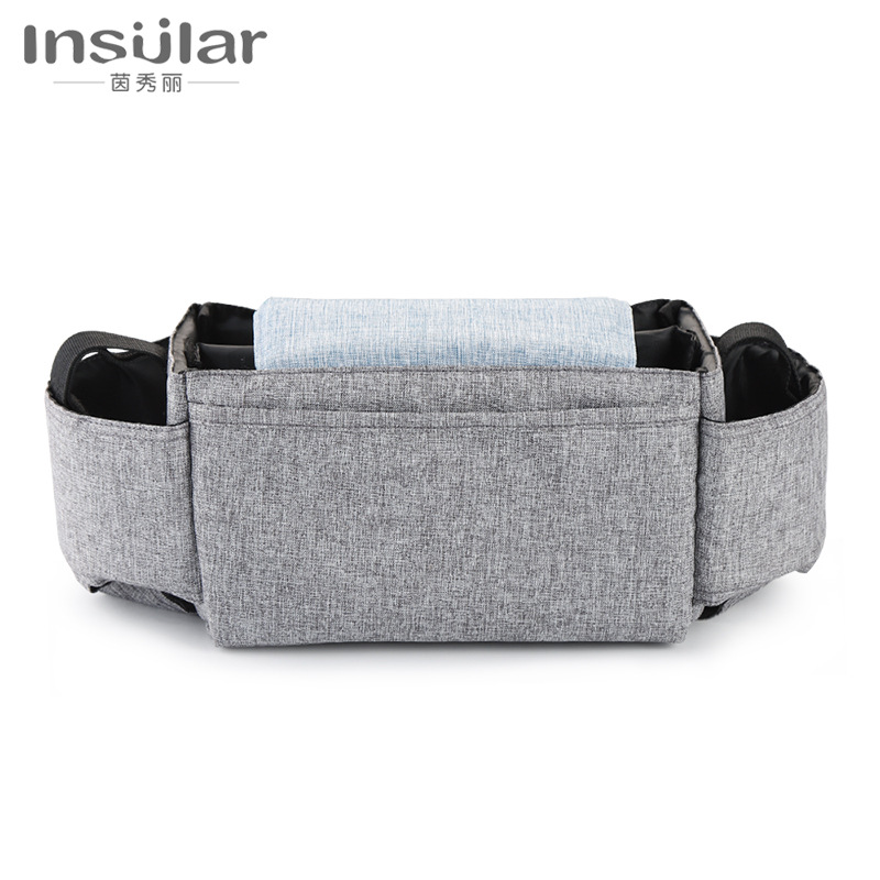 Picture of Yin Xiuli multifunctional baby carriage hanging bag storage bag bottle Cup bag baby stroller hanging bag cross-border