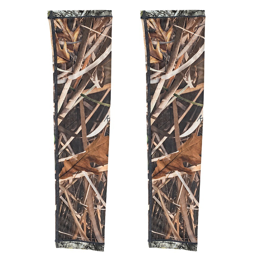 Big Tree Bionic Camouflage Hunting Double-sided Camouflage Sleeve Ice Silk Outdoor Sun Protection Fishing Photography Bird Watching Sun Protection Sleeve