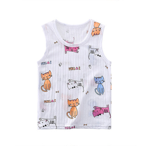 Picture of Children's vest summer cotton thin boys and girls baby breathable bottoming belly baby sleeveless small vest wholesale
