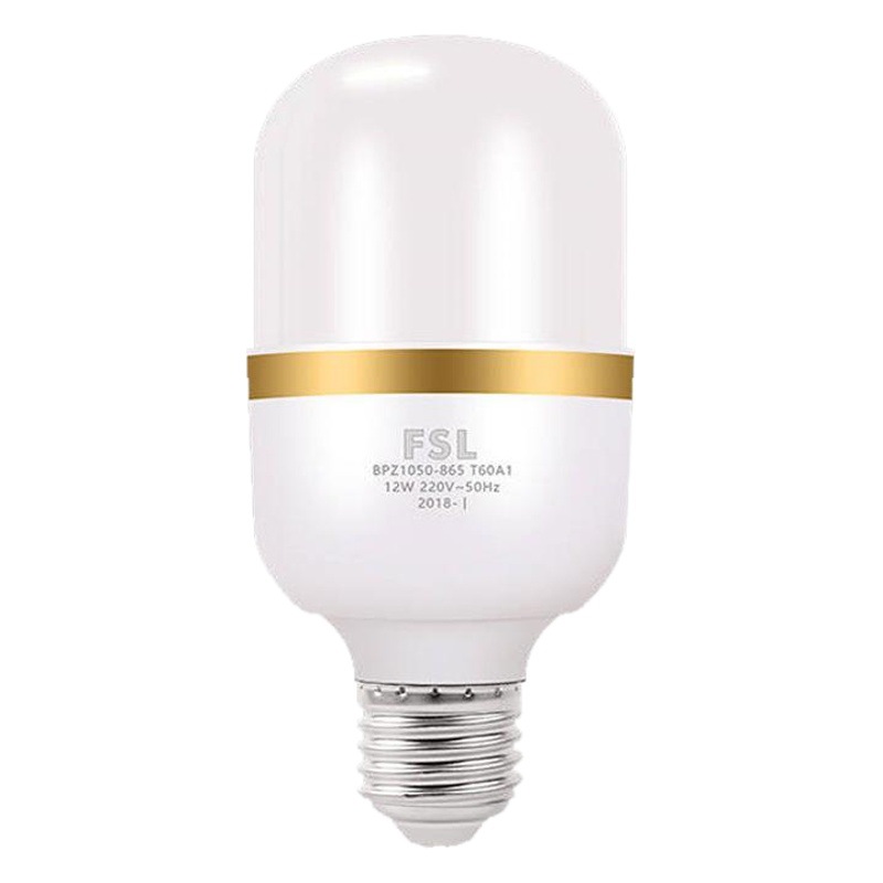 Fsl Foshan Lighting Led Bulb High-Power Cylindrical Bulb High-Brightness Energy-Saving a Bulb E27 Screw-Mount Surface-Mounted Lamp Holder