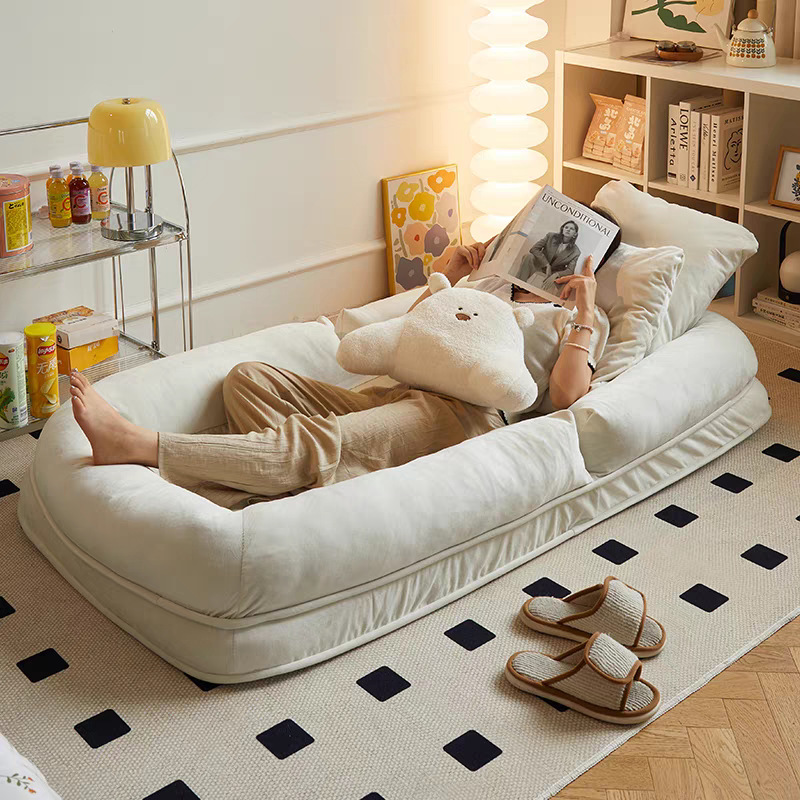 Lazy Sofa Can Lie down and Sleep on the Floor, Tatami Small Single Folding Sofa Chair, Double Living Room Human Doghouse