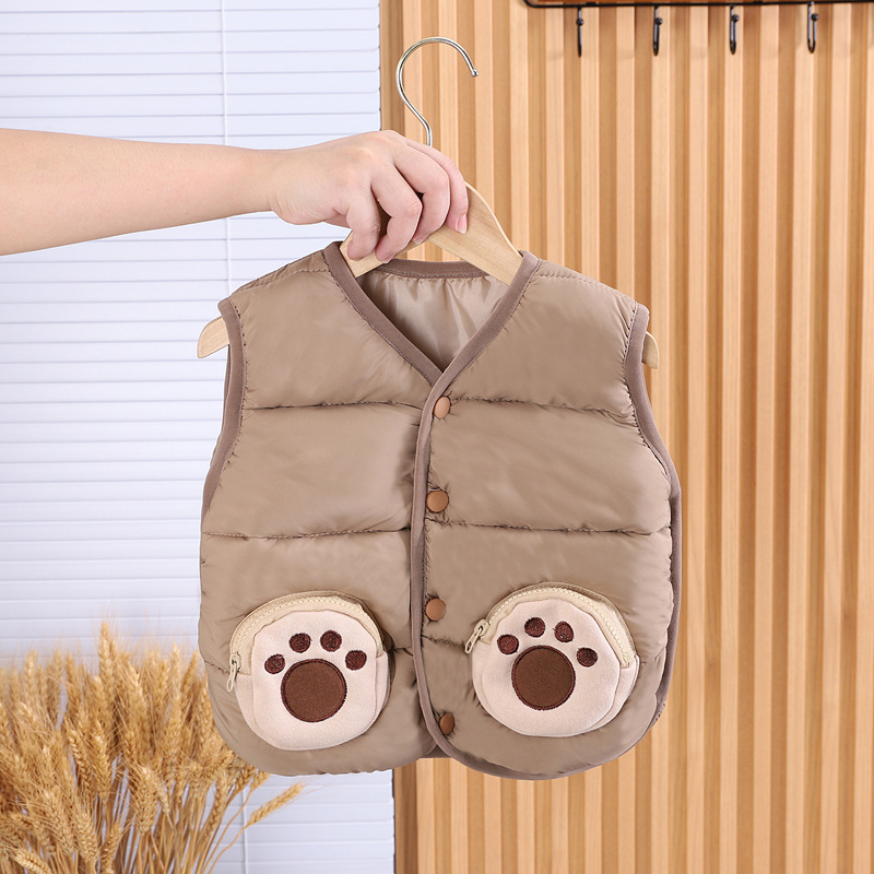 Picture of Boys' autumn and winter vest 2023 new children's thickened warm outer vest winter wear baby outer vest fashion