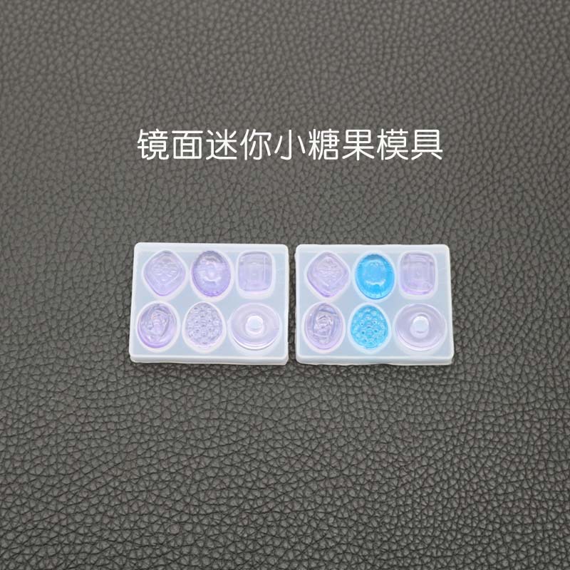 Smug diy crystal drop mold cute candy mold pendant resin silicone mold mini candy