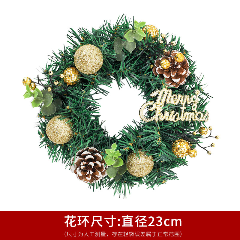 Picture of Christmas Wreath 30cm Christmas Decoration Artificial Wreath Window Door Hanging Christmas Shopping Mall Scene Layout Props