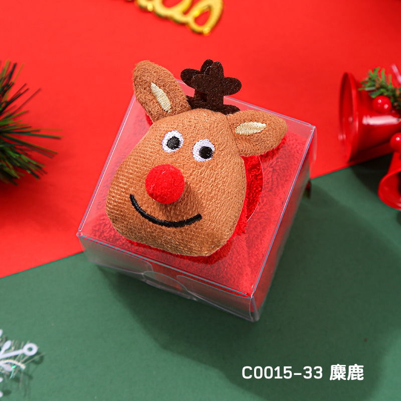 Picture of Hand gift towel creative towel cartoon animal children's square towel Tulip small towel gift box doll