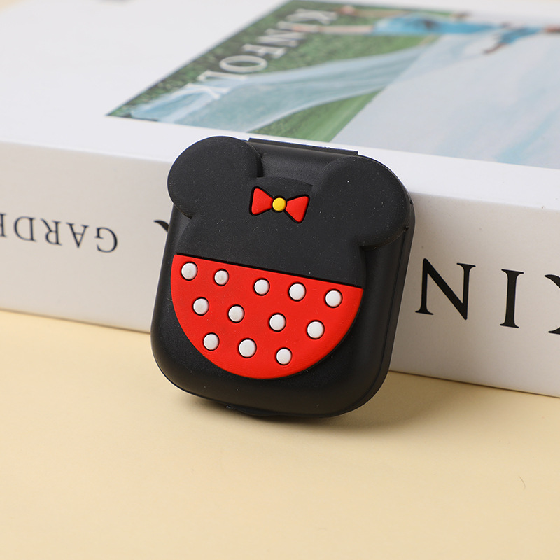 Picture of Creative cute girl Heart star moon box glasses case cartoon contact lens myopia couple box beauty contact double box