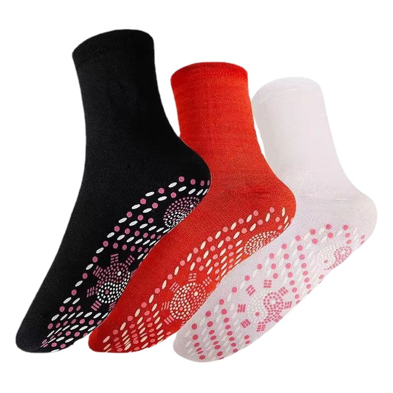 Winter Mid-Calf Massage Socks, Comfortable, Elastic, Durable, Breathable, Self-Heating Socks, Three Pairs, Five Pairs, Export Supply