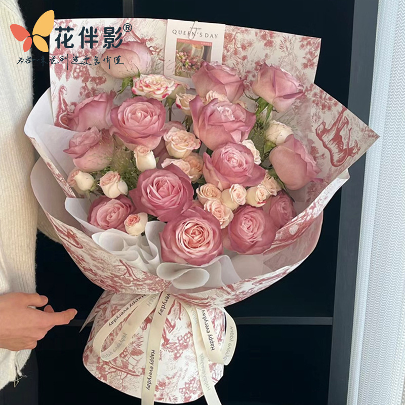 New European Style Vintage Printing Paper Afternoon Earl Black Tea Sydney Paper Flowers Wrapping Flower Paper Gift Wrapping Kraft Paper