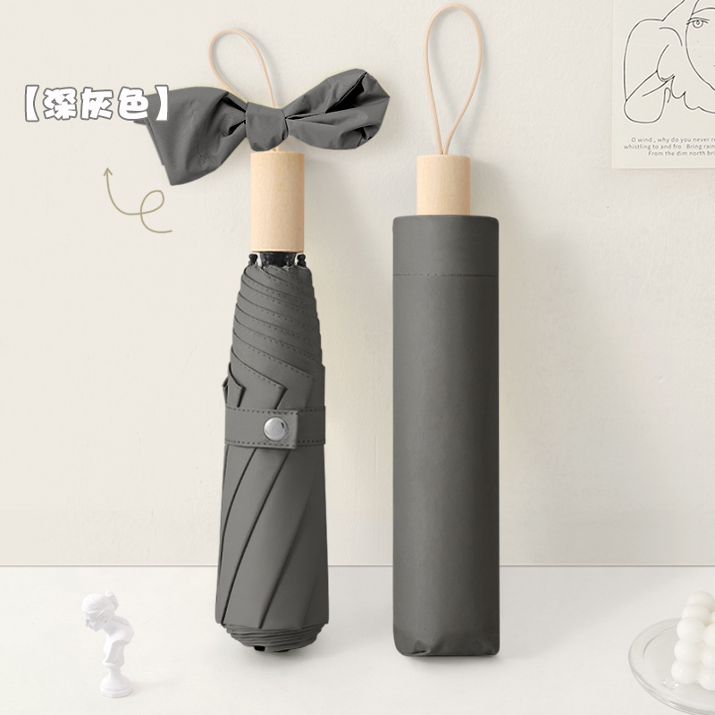 Picture of Large wholesale 16 bone automatic long handle umbrella sunshade sunscreen straight rod umbrella men's and women's dual-use umbrella customized advertising