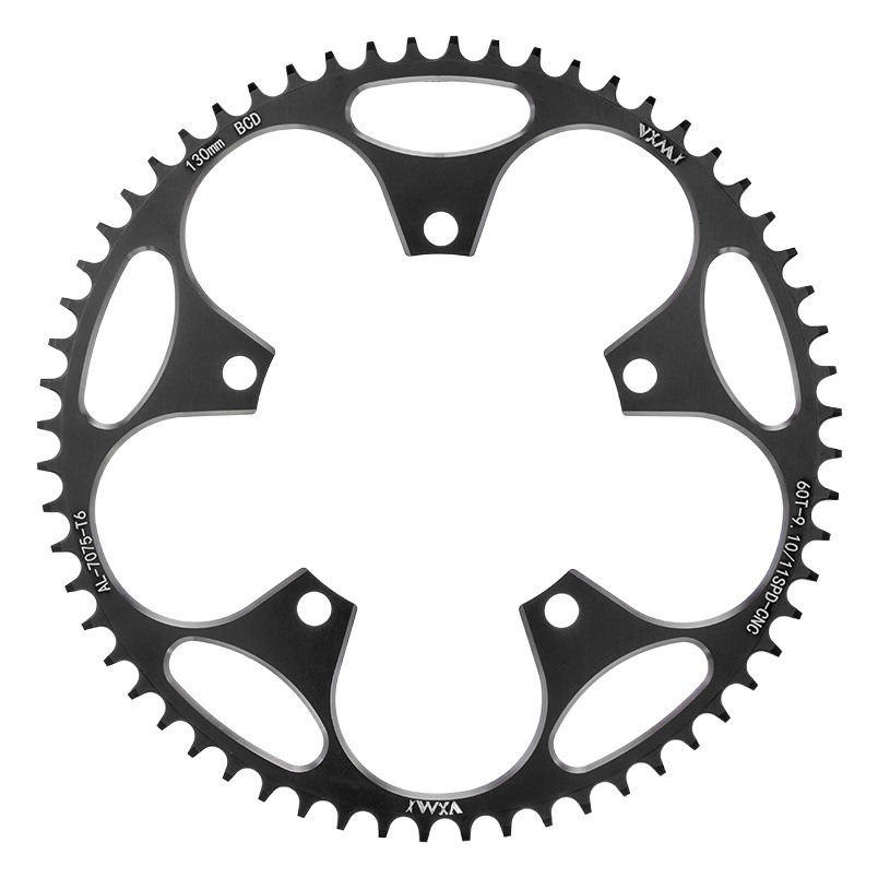 VXM road bike folding bike 130BCD crank tooth plate positive and negative teeth single disc five-claw round sprocket
