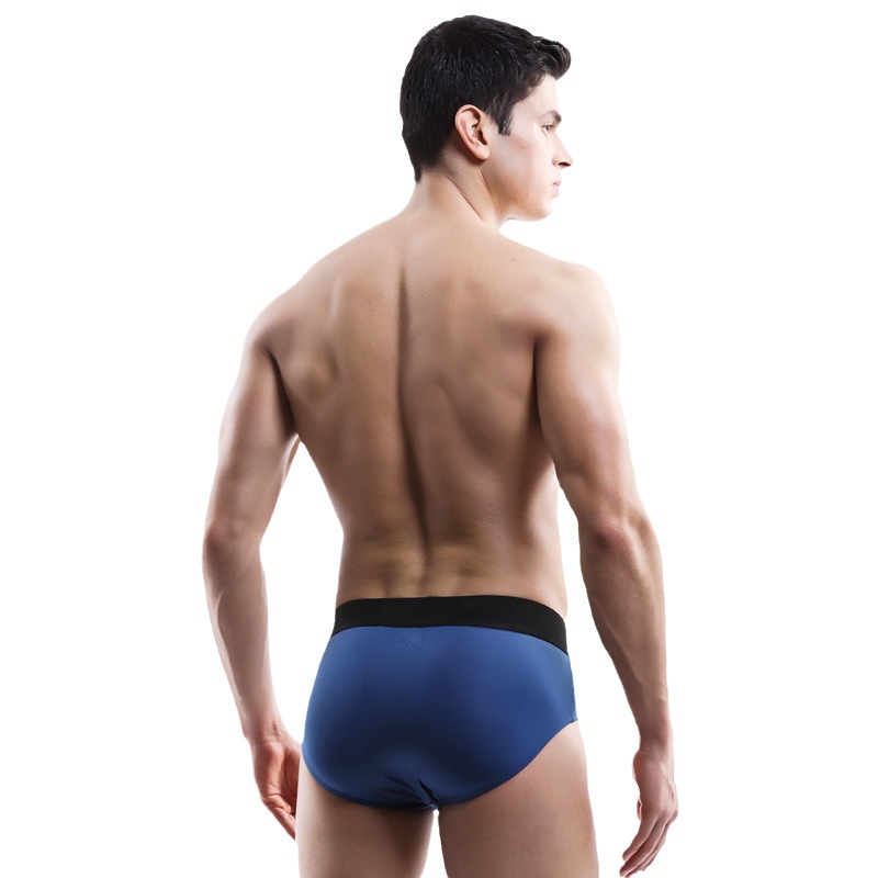 Picture of Men's Underwear Briefs Ice Silk Breathable Sexy Thin Comfortable U-Convex Underpants Youth Mid-Waist Briefs