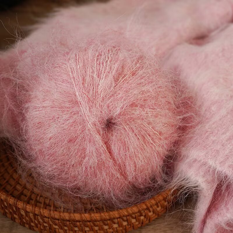Alpaca wool yarn, long mohair yarn, scarf yarn, handmade jacket sweater, knitted shawl, DIY hat yarn