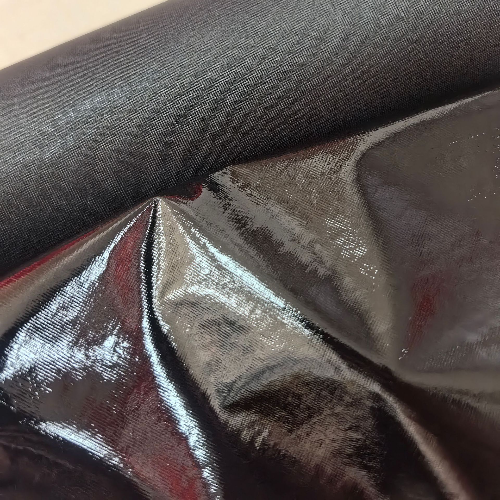 Picture of Pu Elastic Clothing Anime Leather Cosplay Lambskin Pattern Sheepskin Plain Nappa B40 Clothing Plain Elastic Brazilian Leather Fine Grain