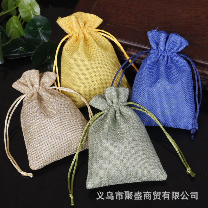 Dragon Boat Festival sachet bag sachet empty bag in stock drawstring bag jewelry linen bag drawstring storage bag 10*14 Generation hair