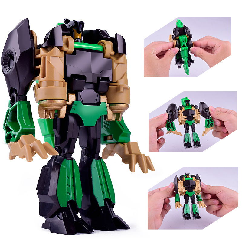 Picture of Tractor Car Transformation Robot Creative One-Step Transformation Kidsren's Transformation Car Dinosaur Model Racing Toy