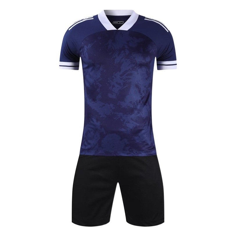 One-piece short-sleeved sports vest student competition training jersey printed football uniform suit adult children