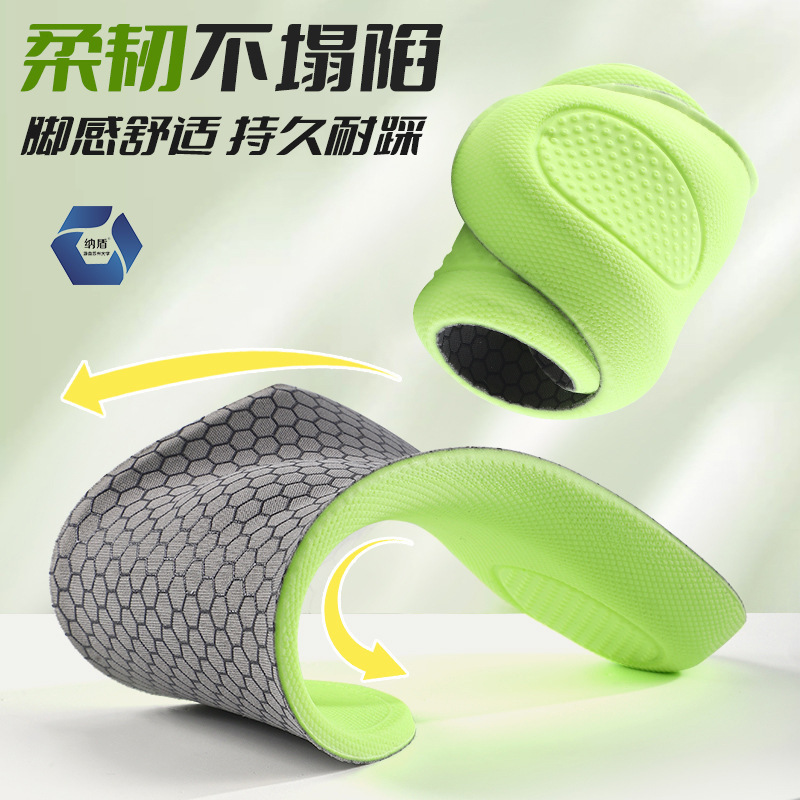 Picture of Arch Support Sports Insole, High Elasticity, Shock Absorption, Non-Slip, Sweat-Absorbent, Breathable, Antibacterial, Deodorant, Fully Padded, Not Tired after Standing for Men and Women