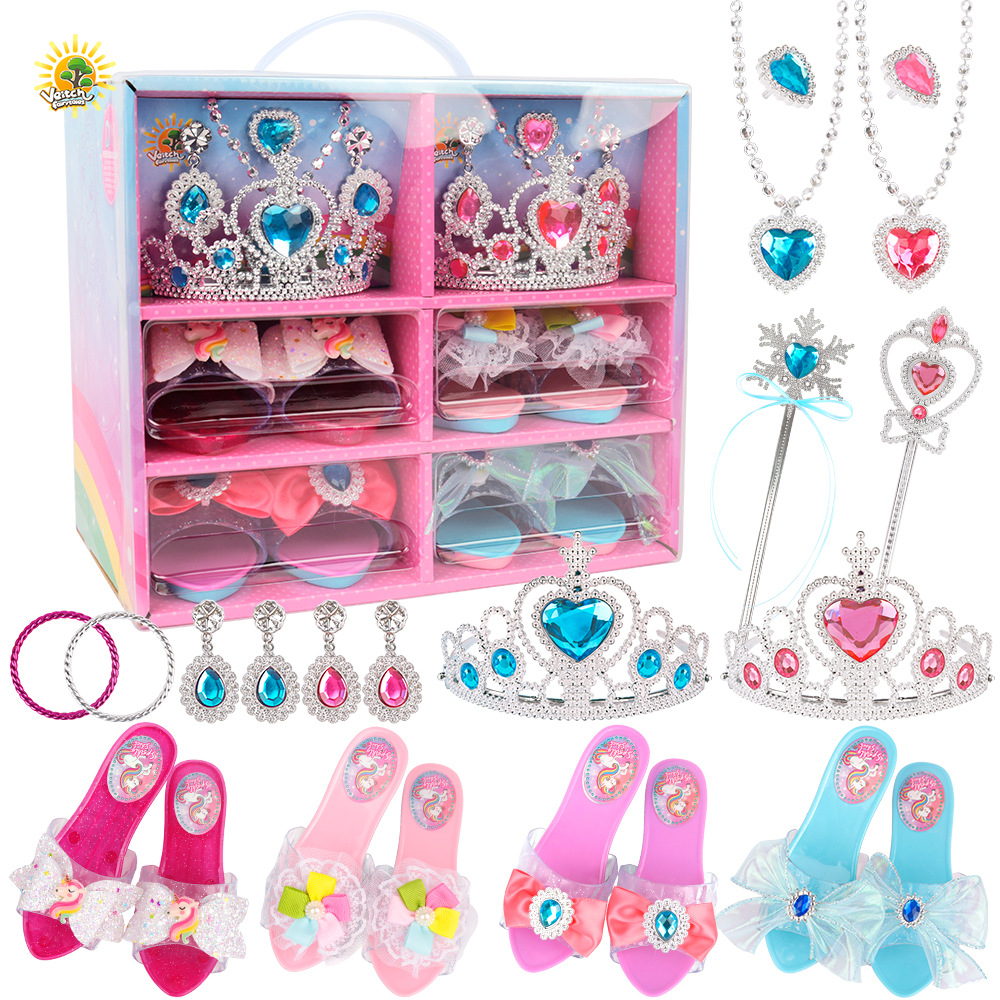 Cross-border fairy tale girl toy children cute girl jewelry box free matching princess girl gift