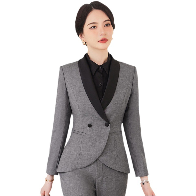 Temperament Suit Women's Long-sleeved Professional Suit Manager Dress Jewelry Store Work Clothes Teacher Interview Suit Two-piece Suit