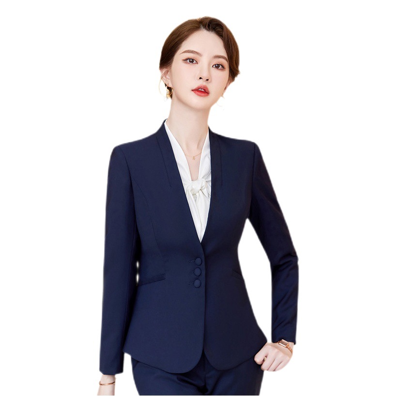 [Purchase Guide Uniform] Autumn and Winter Korean Fashion Business Wear Women's Suit Small Suit Women's Long-Sleeved Suit Formal Wear