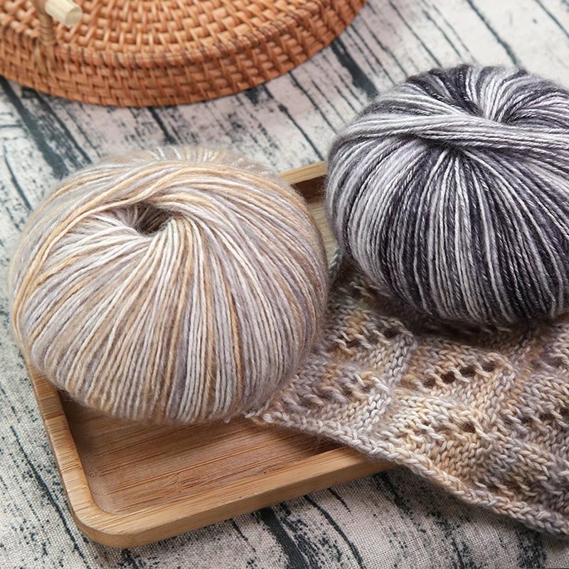 Picture of Cross-border camouflage cotton wool segment dyeing gradient cotton yarn handmade diy thick cotton wool wool wholesale