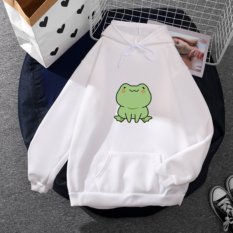 Picture of Wish little frog European and American style cross-border LOGO loose fashion Hoodies women wholesale a generation of hair