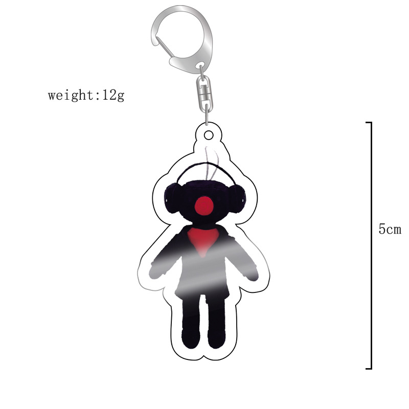 Picture of Cross-border new toilet man keychain skibidi toilet monitor Man TV man creative killer pendant batch