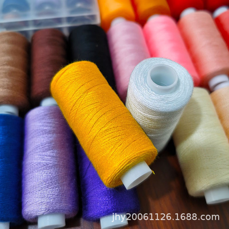 Picture of 36 color sewing thread plus 36 color bobbin suit grams plus hand sewing needle card bobbin boxed small thread hand stitching