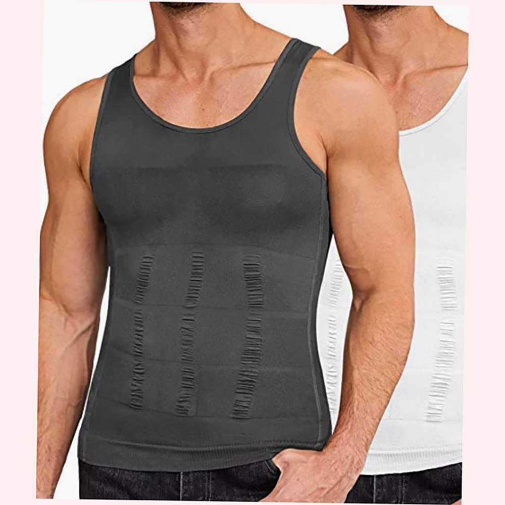 Picture of Men's Tummy Control Vest Slim N Lift Men's Body Shaping Vest Tight Vest Slim Chest Corset Waist Cross-Border