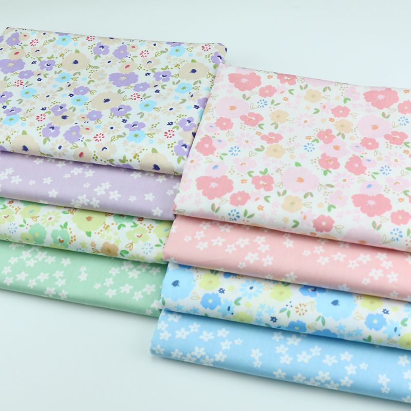 Korean version of pastoral small floral dress summer quilt cotton twill fabric cotton quilt cover bed sheet fabric wholesale