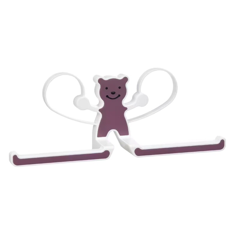 Picture of Punch-free clothes hanger storage balcony clothes hanger clip hook storage tissue towel storage washing machine rack