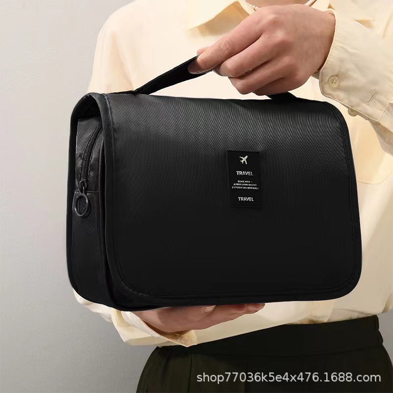 Picture of Hook Wash Bag Portable Portable Cosmetic Bag Foldable Dry and Wet Separate Wash Bag Travel Storage Bag