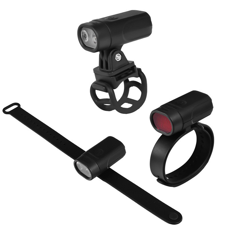 Cross-border wholesale multi-function warning ankle wrist lamp USB charging outdoor sports night running bicycle helmet lamp