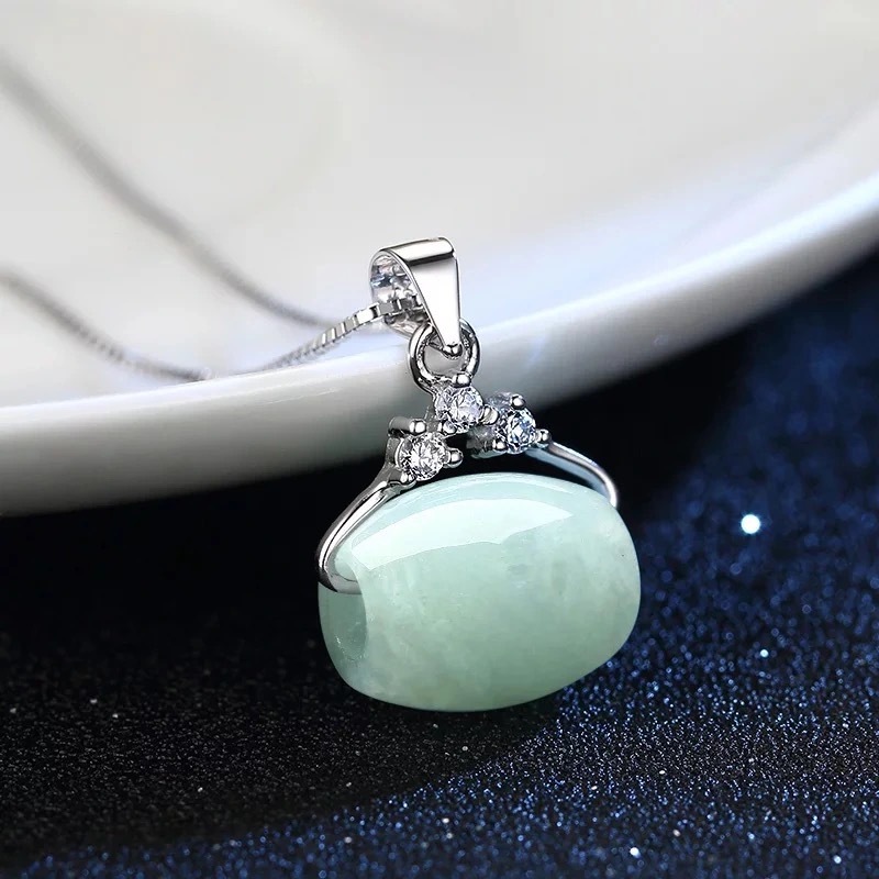 Jiyu Myanmar Jade Pendant Passepartout Necklace Jade Jade Jewelry Factory Live FC1022602