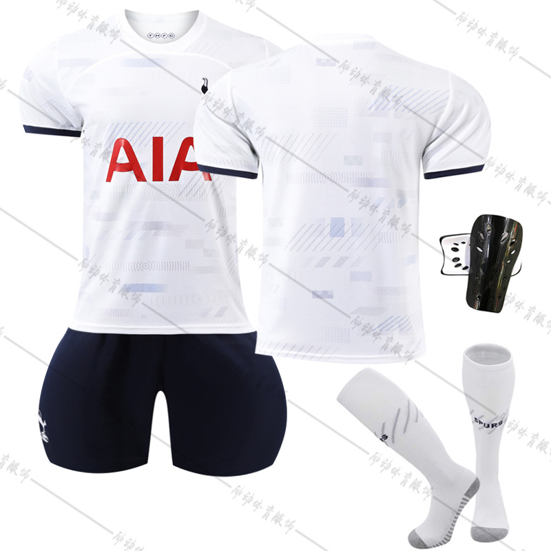 Picture of 2324 Tottenham Hotspur Home No.10 Kane Football Uniform 7 Sun Xingu 17 Romero 9 Richarlison Jersey Socks Suit