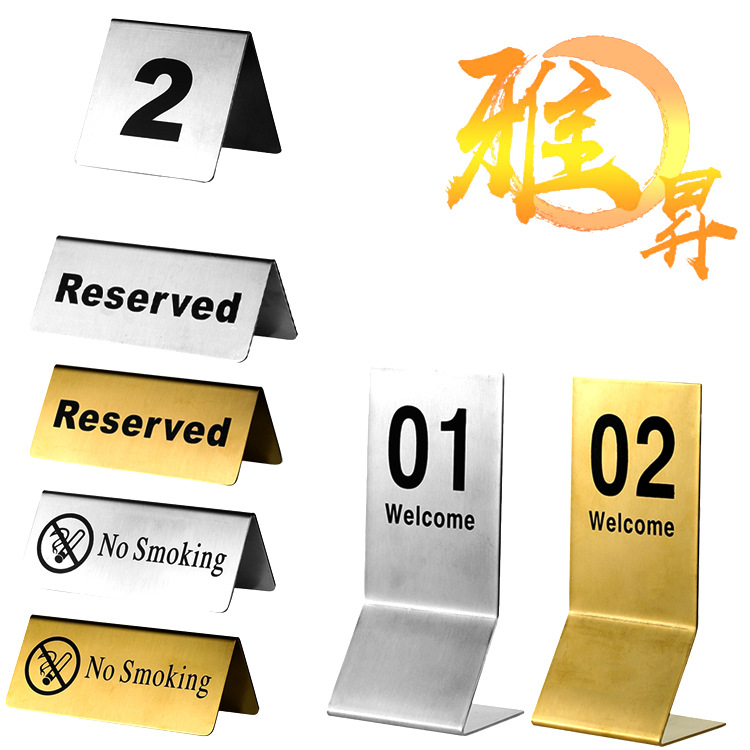 Picture of Table board reserved table board reserved table introduction board reservation table board reservation table board non-smoking board printing board