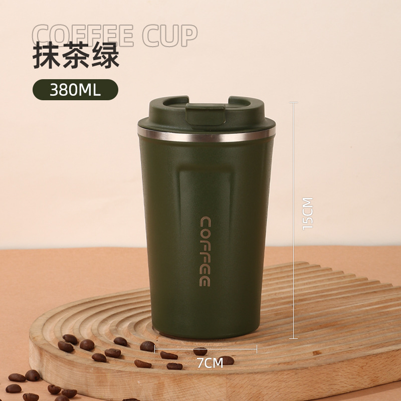 Picture of Wholesale Insulated Cups, Trendy High-Appearance Cold Coffee Cups for Men and Women, Outdoor Car-Mounted Stainless Steel Dual-Drink Gift Cups
