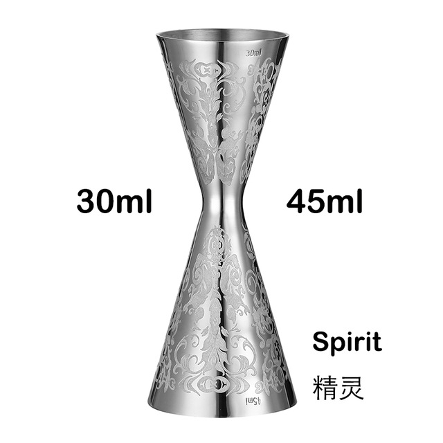 Picture of Indian-style wine measuring device Full Cup bartending double-headed measuring cup 30/60 bartender special oz cup Jigger