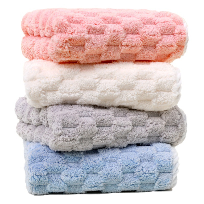 Coral fleece towel non-pure cotton A type bath towel wholesale increase thick absorbent soft quick-drying adult foreign trade cross-border