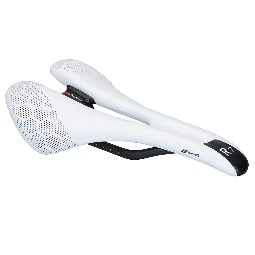 Picture of BALUGOE R7 Cushion Hollow Carbon Fiber Bow Saddle Highway Carbon Fiber Self-contained Cushion Seat Bag Bicycle Carbon Bow