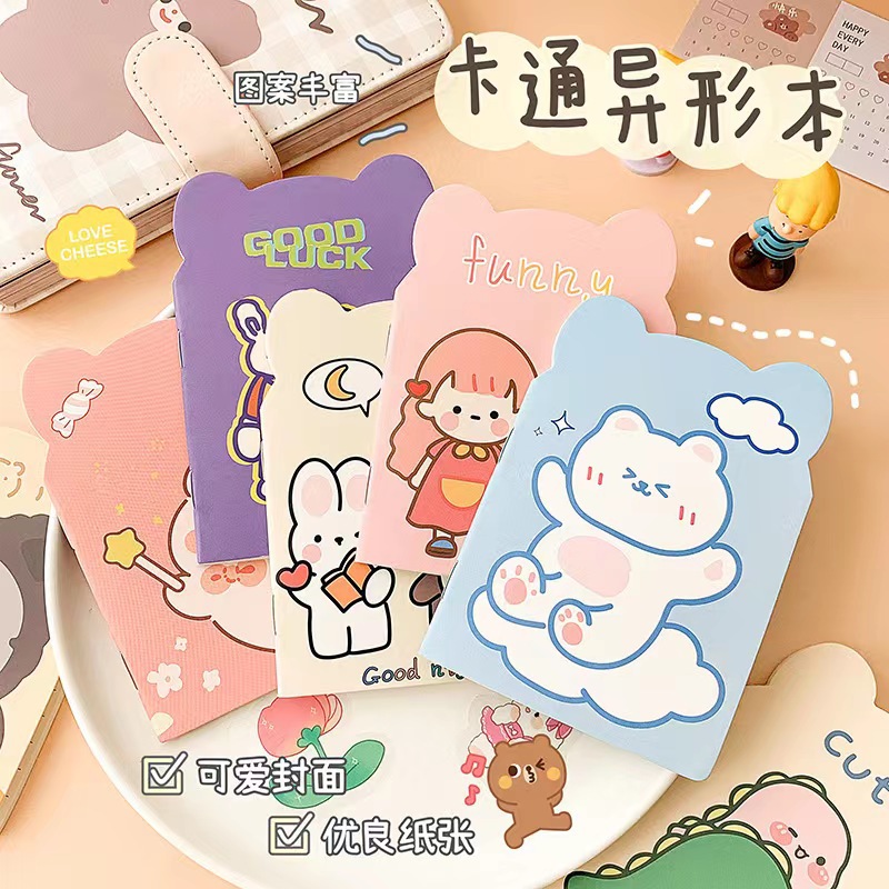 Picture of Student Notebook cute girl heart small notebook portable portable small notepad learning pocket horizontal line book