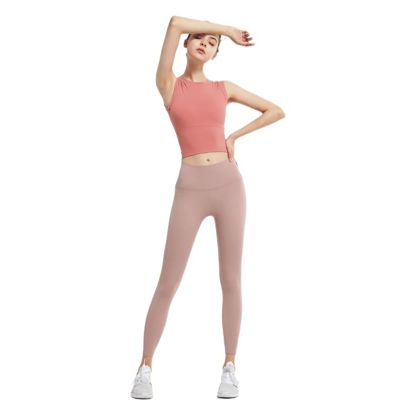 European and American High Waist Naked Hip Lifter Yoga Pants Summer Running Quick-drying plus size Sports Fitness Pants Scrub Pants Women's Yoga Wear