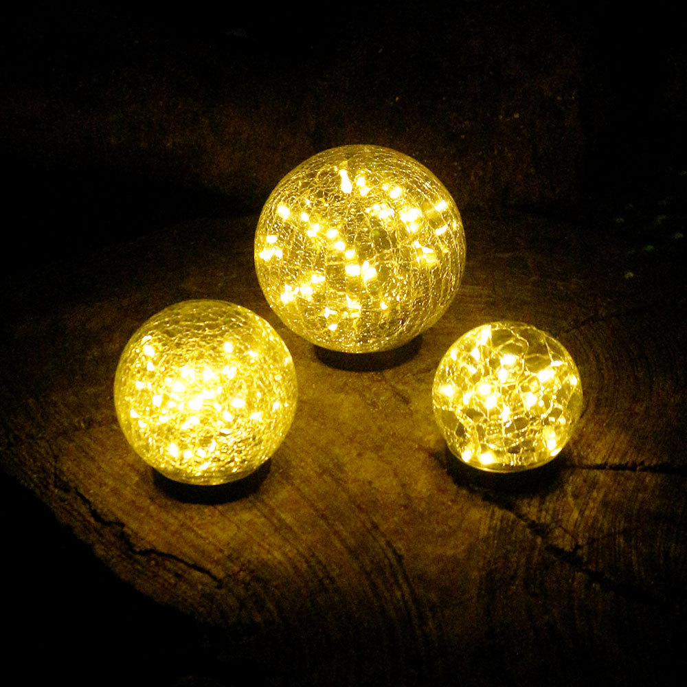 Solar Ripple Ball Light Landscape Courtyard Ice Hockey Atmosphere Light Waterproof Garden Decoration Lawn Floor Light Ball Wholesale