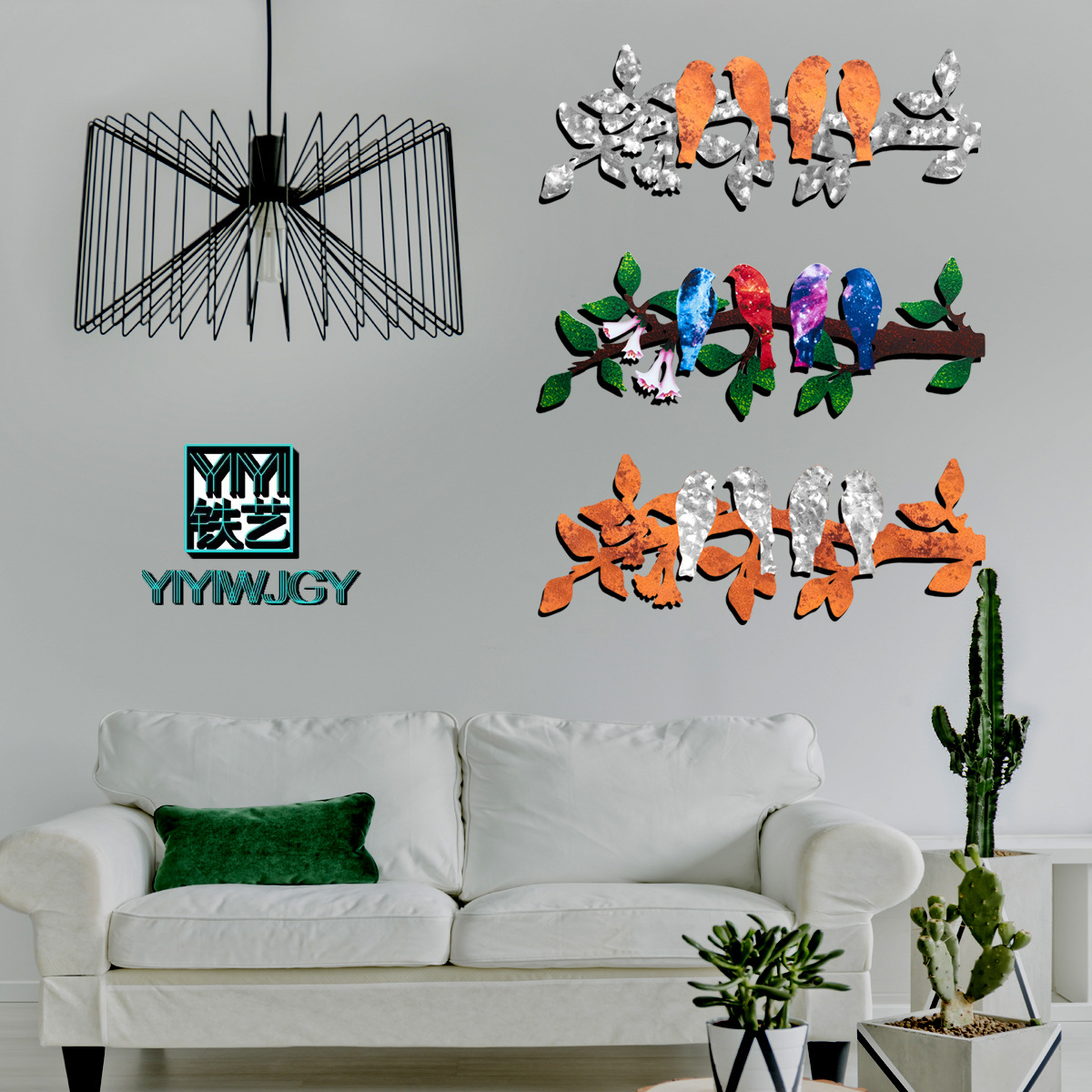 2022 New Amazon Iron Peco Peco Home Pendant Decorations Hardware Crafts Metal Products