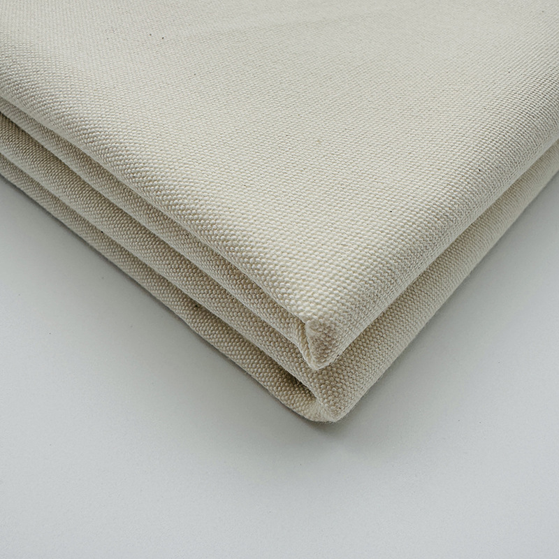 Picture of Cotton Polyester 350g Canvas Natural Color 64*36 Plain Cloth Luggage Tent Fabric Industrial Cloth Cotton Polyester Canvas