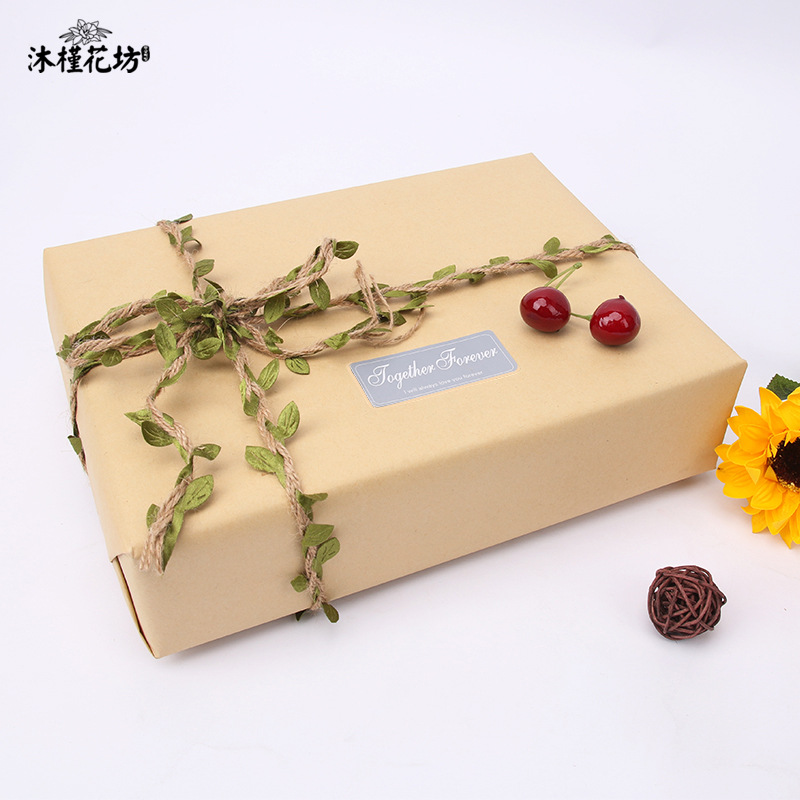 Picture of Manufacturer Wholesale Plain Kraft Paper Flower Packaging Materials Bouquet Floral Wrapping Paper Kraft English Newspaper
