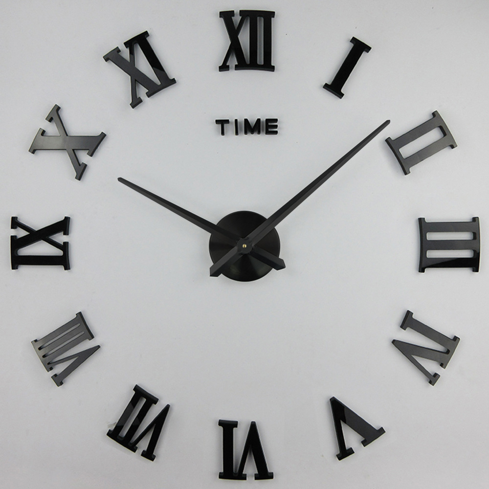 European Style Creative Living Room Wall clock Roman Numerals Watch Home Simple DIY clock Quartz clock Large Wall Watch