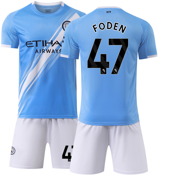 Picture of 2025-26 New Sports suit 17 De Braunes Club Football Clothes No.9 Harland Manchester City Home